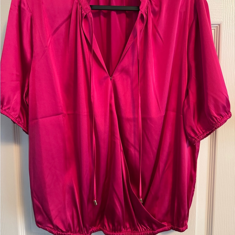 INC International Concepts Vibrant Pink Blouse